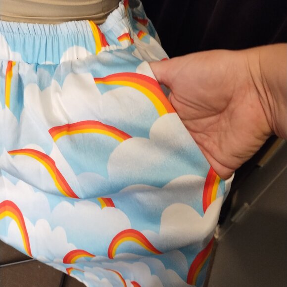 Modcloth Rainbow Skater Skirt 1X - Picture 2 of 3